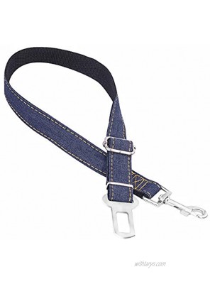 BesteWahl 2 Pack Dog Cat Safety Seat Belt Adjustable Harness Belts Pet Leash Car Seatbelt for Dogs Black