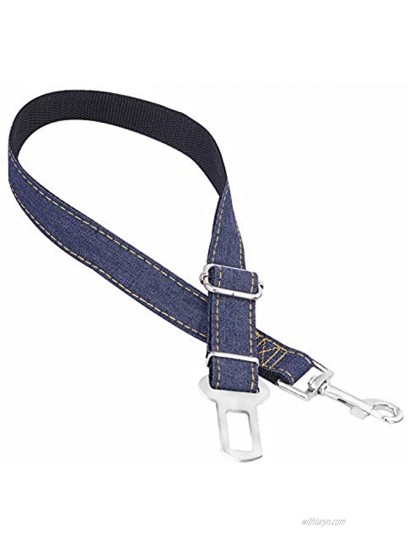 BesteWahl 2 Pack Dog Cat Safety Seat Belt Adjustable Harness Belts Pet Leash Car Seatbelt for Dogs Black