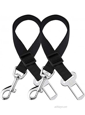 Dog Seat Belt for Car Dog and Puppy Accessories Safety Seat Belt Harness Adjustable Harnesses Leads for Cars 2 Pack of Restraint Clip Belts for Travel