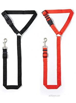 Dog Seatbelt Harness 2 Pack Car Headrest Restraint Adjustable Vehicle Seat Belts Safety Leads for Pets Cats Dogs