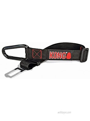 KONG Dog Seat Belt Tether Attaches to Harness for Safe Travel & Car Rides