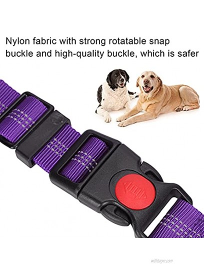 Meiyya Pet Seat Belt Nylon Pet Leash Reflective Safety Seatbelt Strap Dog Headrest Seat Belt for Walk with Dogs Outdoor for Prevent Dogs from Getting Lost
