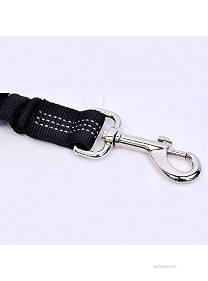 Petpopo 6 Colors Dog Safety Seat Belt,Quality Polyester Fabric,Adjustable,360° Spin Stainless Steel Buckle,with Elastic,High Strength,Wear-Resistant and Durable,Easy to Install,Easy to Wash