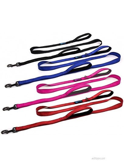 Max and Neo Double Handle Traffic Dog Leash Reflective We Donate a Leash to a Dog Rescue for Every Leash Sold