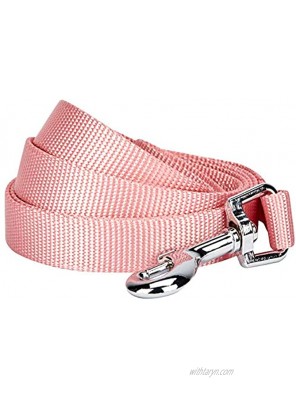Blueberry Pet Essentials 21 Colors Durable Classic Dog Leash 5 ft x 3 4" Baby Pink Medium Basic Nylon Leashes for Dogs