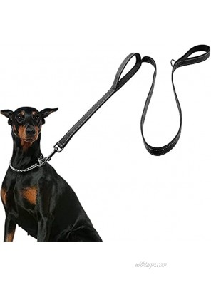 Dog Leash for Large Dogs Traffic Padded 2 Handles for Extra Control 6 FT Long with Reflective Stitch for Night Walking