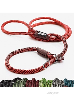 Friends Forever Extremely Durable Dog Rope Leash Premium Quality Mountain Climbing Rope Lead Strong Sturdy Comfortable Leash Supports The Strongest Pulling Large Medium Dogs 6 feet Red