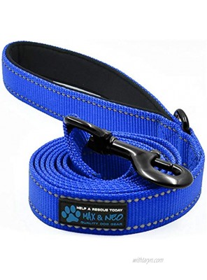 Max and Neo Reflective Nylon Dog Leash We Donate a Leash to a Dog Rescue for Every Leash Sold