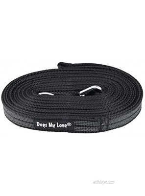 Dogs My Love Comfort Grip Non-Slip Dog Leash 4ft to 30ft Long for Smal and Medium Dogs 5 8-inch Wide