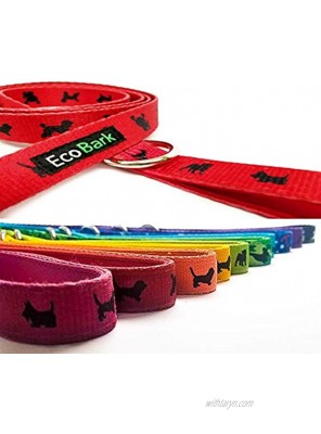 EcoBark Comfort Padded Dog Leash Strong Heavy Duty Handle for Pleasant Dog Walks When Pulling Bright Colors for Safety Great for Dog Training & Walking Leash Lead Control