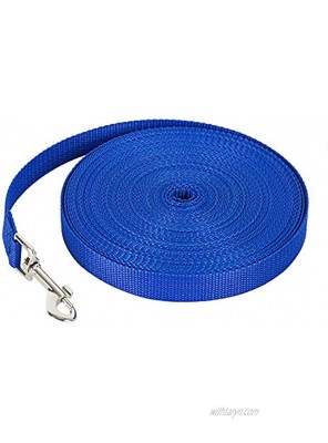 Flat Nylon Lunge Line Horse & Dog Training Rope Equipment with Swivel Bolt Snap for Training Leash Play Safety Camping,or Backyard1 inch x 50 ft.