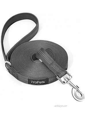iYoPets Long Dog Leash for Obedience Recall Training Great for Training Play Camping or Backyard Small: 0-18 lbs Medium Large: 18-150 lbs.