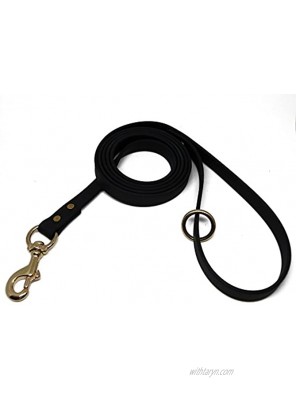 JIM HODGES DOG TRAINING Gummy Dog Leash Biothane Dog Training Leash Waterproof Weatherproof Made in The USA 4 Foot Length for Small Medium & Large Dogs or Puppies Various Sizes & Colors