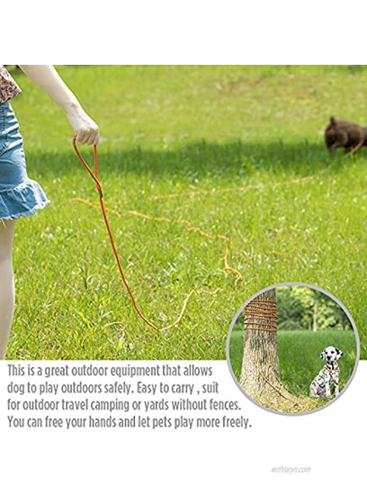 PETPMEEE Long Dog Leash Refective Dog Training Leash for Small Meidum Dogs 30FT 50FT Lead Rope Dog Leash for Running Swimming Camping Playing in Yard Hiking Outdoor