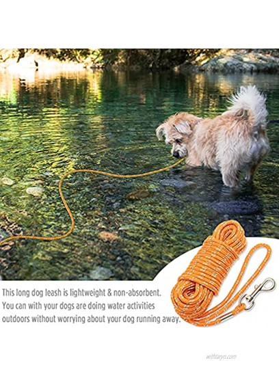 PETPMEEE Long Dog Leash Refective Dog Training Leash for Small Meidum Dogs 30FT 50FT Lead Rope Dog Leash for Running Swimming Camping Playing in Yard Hiking Outdoor