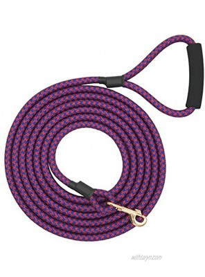Shorven Nylon Strong Dog Rope Lead Leash Training Dog Lead with Soft Handle 6-20 FT Long