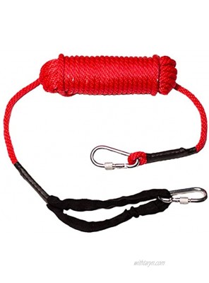 Titan Pet Training Leash Long Rope 32.5ft 65ft Reflective Nylon Strong and Durable Extendable Ideal for Outdoor Walking Playing Easy Control Float in The Water Hard to Tangle 32.5 ft Red