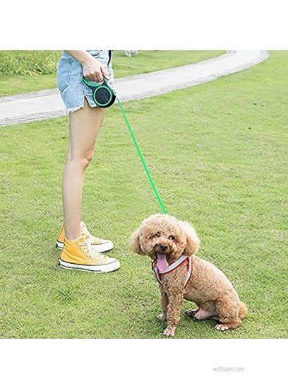 Aclinker Retractable Dog Leash for Small Dogs and Medium 16 ft Strong Nylon Tape Switch Easy to Lock and 360° Tangle-Free