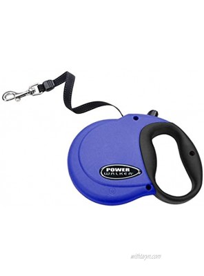 Coastal Power Walker Dog Retractable Leash Blue Up to 32 lbs Small
