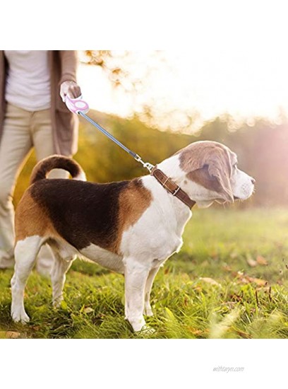 CZCpet Xs Retractable Dog Leash cat Rope with Free Waste Bag and Dog Training Whistle 16ft Length Leash Extender Offer Pets Enough Room to Walk Around