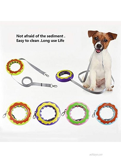 Pearlead Dual Retractable Dog Leash Ring Shape Double Headed Dogs Walking Training Leash 9 ft Hands-Free Dog Leash Heavy Duty for 2 Small Medium Dogs up to 66 lbs