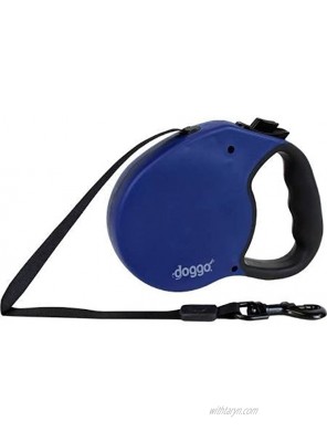 Pet Adventures Worldwide Doggo 24" Blue Retractable Leash for Large Dogs Variable Size