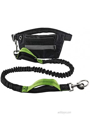 Sparkfire Hands Free Dog Leash for Running Walking Jogging Training Hiking Retractable Bungee Dog Running Waist Leash for Medium to Large Dogs