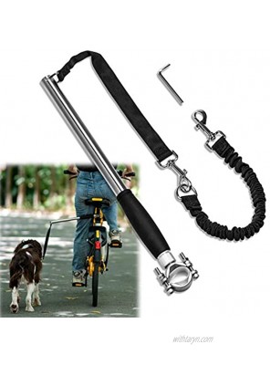 Unicam Retractable Bicycle Dog Leash Hands Free Bike Leash for Pet Dogs Safety Dog Bike Leash Fit for Outdoor Exercise Dog Walking Essentials Easy to be Installation and Removal.