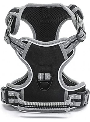Dog Harness Adjustable Soft Padded Dog Vest Reflective No-Choke Pet Oxford Vest with Easy Control Handle for Large and Small to Medium Dogs This Lightweight Pet Harness is Perfect for Walks all Year Round
