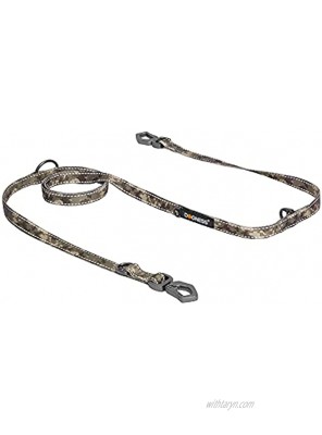 DOGNESS Ranger Series Adjustable Dual Dog Belt 360 °Rotating No Tangles,Strong Elasticity，Two Dogs Walking Training Traction Rope，Night-Reflection. Sand Camo XL