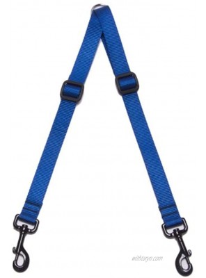 Max & Zoey 1-Inch Wide Walking Coupler Large Royal Blue
