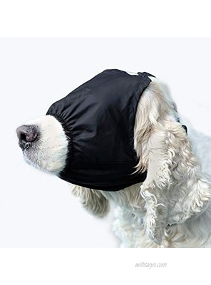 Delifur Dog Anxiety Muzzle Pet Calming Cap Eye Mask Nylon Shading for Grooming Anti Car Sickness