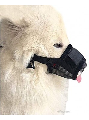 Dog Muzzle for Barking Chewing Biting Nylon Mesh Breathable Training Pet Muzzles Mouth Cover