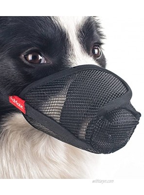 Dog muzzle Gentle mesh anti licking quickly fit long snout doggie mask mouth cover for postoperative recovery surgery operation
