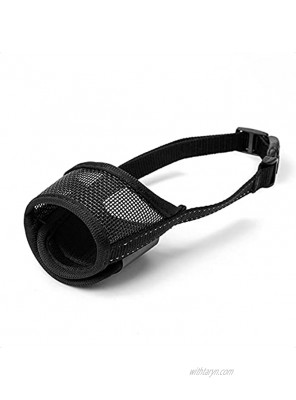 Lepark Dog Muzzle with Mesh Cover Soft Muzzle with Reflective Strap for Small Medium Large Dogs Anti-Biting Barking and Chewing