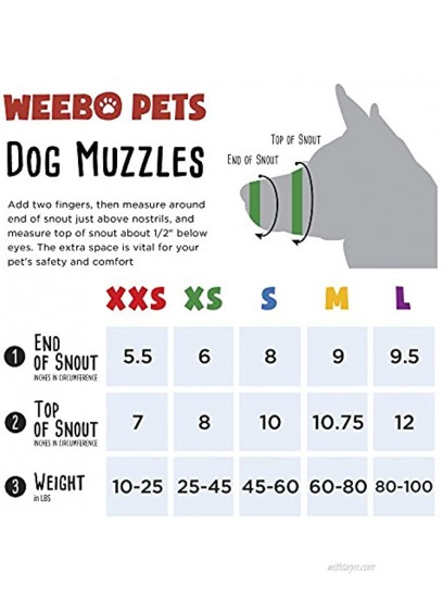 Weebo Pets Breathable Nylon Cloth Safety Muzzle
