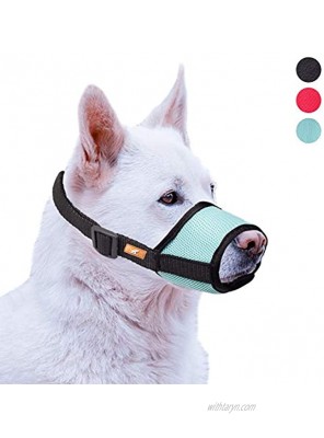 wintchuk Soft Dog Muzzle with Mesh Design Breathable Dog Mouth Cover for Small Medium Large Dogs Anti-Biting Barking Chewing