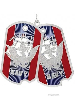 Beacon Design by ChemArt US Navy Dog Tag Ornament