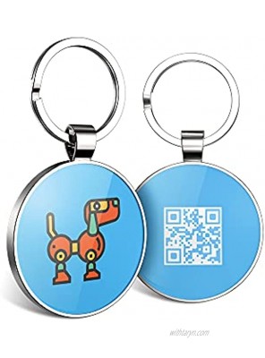 KEKID Personalized Dog Tags Pet ID Tags Mechanical Dog Series QR Code Dog Tag Online Pet Page Modifiable Anti-Lost