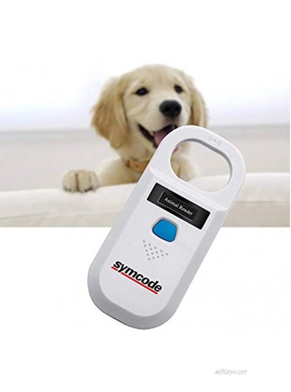Pet Microchip Reader Scanner Symcode RFID EMID Animal Handheld Reader Pet ID Chip Scanner Pet Tag Scanner with High Brightness OLED Display for Dog Cat Pet Tracking and Management