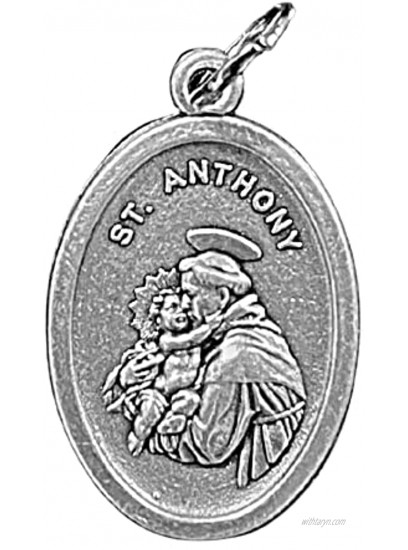 Religious Gifts St Francis Dog Tag Saint Francis of Assisi Silver Tone Pet Medal 1 Inch