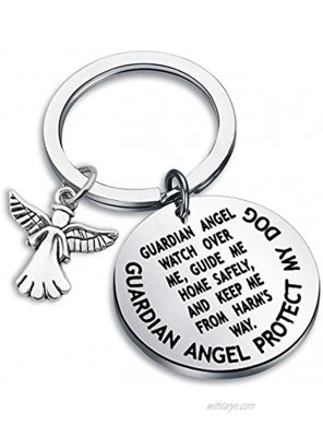 WUSUANED Guardian Angel Protect My Dog Pet Protection Pet Tag Dog Collar Tag