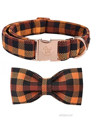 Elegant little tail Dog Collar with Bow Bowtie Dog Collar Adjustable Fall Dog Collars for Small Medium Large Dogs and Cats