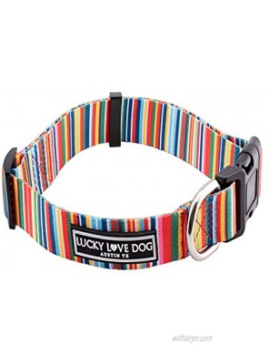 Lucky Love Dog Dog Collar Leash Set Small Medium Large Premium Cute and Adjustable Collars for Male and Female Dogs