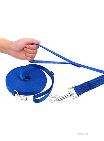 AMAGOOD Dog Puppy Obedience Recall Training Agility Lead-15 ft 20 ft 30 ft 50 ft Long Leash-for Dog Training,Recall,Play,Safety,Camping