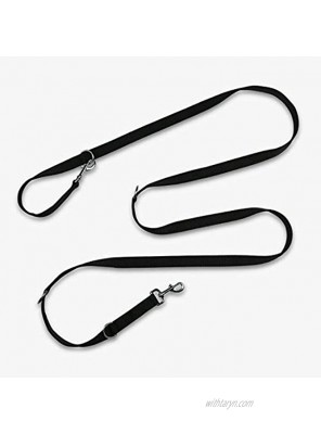 Hands Free Dog Leash JKC Multi-Functional Dog Training Leads 9.8ft Strong and Durable Nylon Double Leash for Medium & Large Dogs