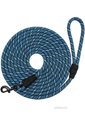 MayPaw Long Dog Leash 15ft 20ft 30ft 50ft 75ft 100ft Training Leash Nylon Rope Dog Lead Great for Small Medium Dogs Walking Hiking Camping Hunting Recall Training.