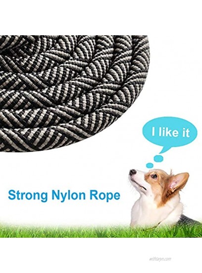 YUCFOREN 5FT 7FT 8FT 10FT Heavy Duty Rope Dog Leash 1 2 Diameter Strong Climbing Nylon Medium Large Dog Leash with Soft Handle – for Outdoor Pets Walking Playing Exploring