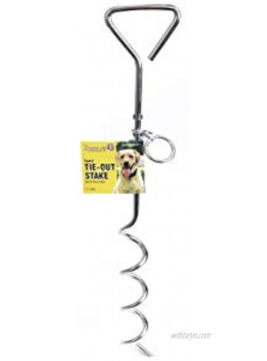 Roscoe's Pet Products Steel Spiral Tie Out Stake for Dogs. Multiple Sizes Available.