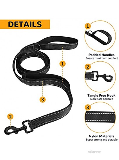 YOMIKI Dog Tie Out Cable for Camping 66ft Heavy Duty Overhead Trolley System with Dog Run Leash and Collapsible Dog Bowl for Dogs up to 250lbs Portable Reflective Dog Lead Line for Yard Outdoor